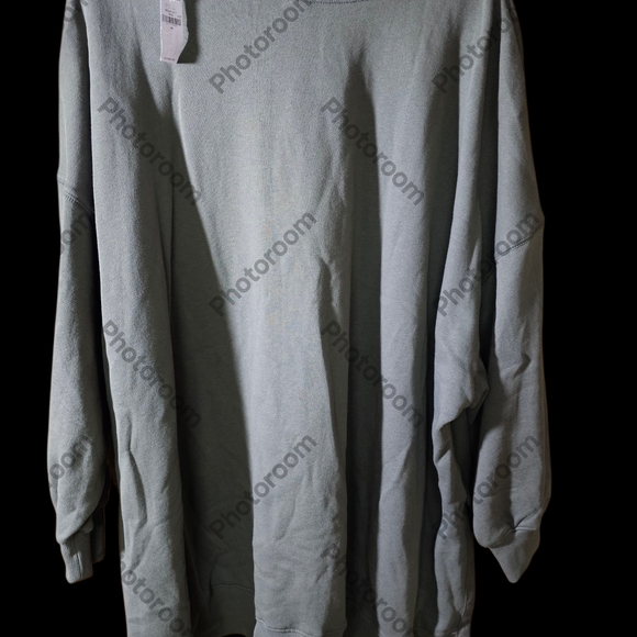 NWT Old Navy Army Green Oversized Sweatshirt - Picture 3 of 3